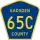 County Road 65C marker