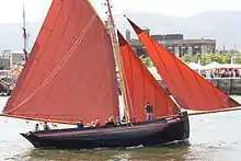 Traditional Galway hooker, Ireland, June 2010