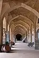 View of bazaar arcade flanking Ganjali Khan Square