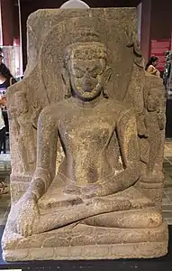 Gautama Buddha statue discovered in the Indian state of Odisha (12th century CE)