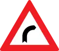 2a: Dangerous curve to right