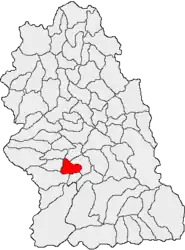 Location in Hunedoara County