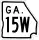 State Route 15W marker