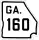 State Route 160 marker