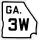 State Route 3W marker