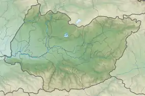 Map showing the location of Tsutskhvati Cave Natural Monument