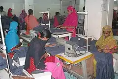 Women make up most of the workforce of Bangladesh's export oriented garment industry that makes the highest contribution to the country's economic growth.