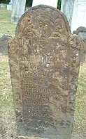 Gravestone carved by Bartlett dated 1796. Norwich, VT