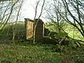 Workmen's hut near the blast wall