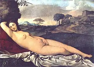 Giorgione, Sleeping Venus, c. 1500.