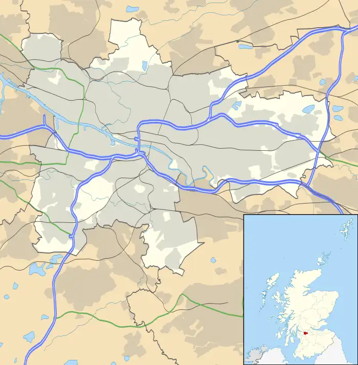 Stamperland is located in Glasgow council area