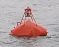 Bell buoy in the Kiel Fjord off Laboe