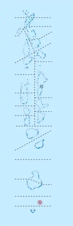 Location of Gnaviyani Atoll