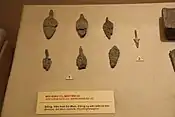 Gò Mun culture bronze spearheads and one arrowhead