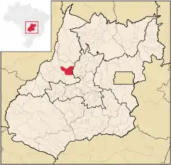 Location in Goiás  state