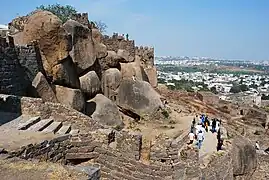 Fort overlooking the city