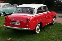 Goliath 1100 2-door Saloon. After the 1959 name change to Hansa, the 1100 acquired sharper tailfins