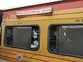 Gomti Express with LHB coach in Ghaziabad Junction.