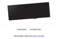 The censor bar as used by Google in the SOPA and PIPA online protests