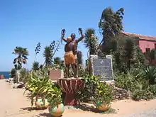 Image 40Monument near the Maison des Esclaves on Gorée Island. (from History of Senegal)