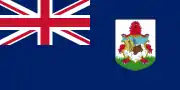 Blue ensign flown by vessels of the Government of Bermuda's Department of Marine and Ports and Bermuda Police Service Marine Section