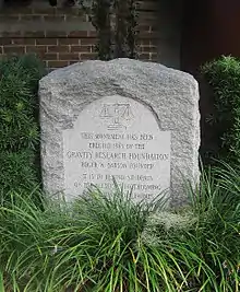 The Gravity Research Foundation monument at the University of Tampa