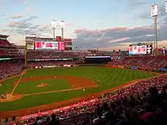 Great American Ball Park, home of the Cincinnati Reds baseball team