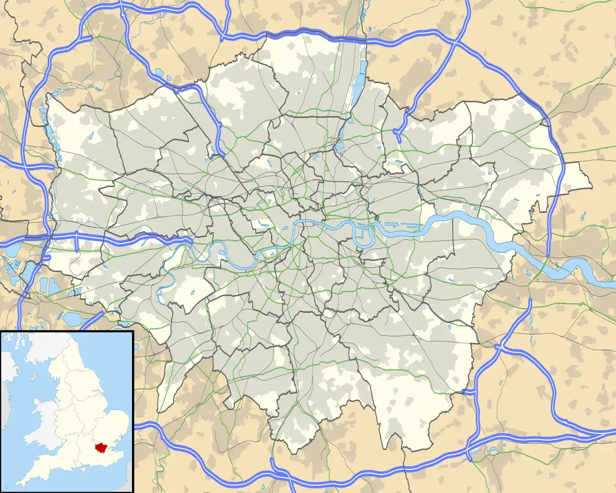 1990–91 Football League is located in Greater London