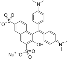 Skeletal formula of Green S