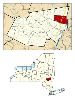 Location in Greene County and the state of New York.