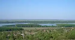 Aerial view of the village