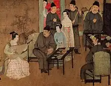 Night Revels, a Song dynasty remake of a 10th-century original by Gu Hongzhong.