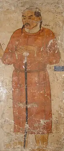 Fresco of a Khitan man