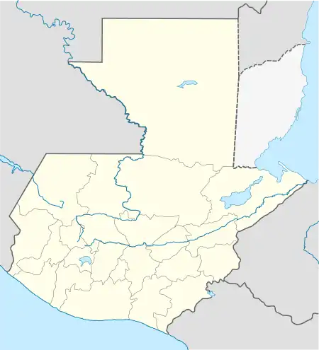 Map showing the location of San José la Colonia National Park