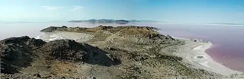 Looking south from a high-point on Gunnison Island.