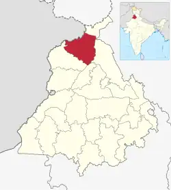 Location in Punjab