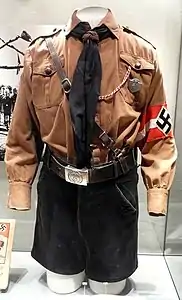 Uniform of the Hitler Youth movement in the 1930s.