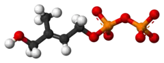 Ball-and-stick model, shown here as a 3- ion