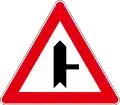 Joining a Side road at Right angles to the right