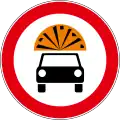 No Vehicles carrying Explosives