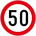 Speed limit (50km/h)