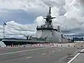 HTMS Bhumibol Adulyadej (FFG-471) moored at Sattahip Naval Base.