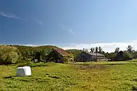 View of a farm home in Hańczowa