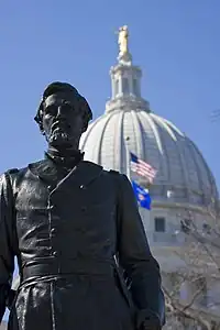 Col. Hans Christian Heg statue at Wisconsin State Capitol - Madison, WI. 1925