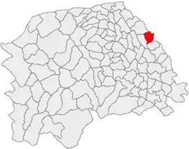 Location in Suceava County