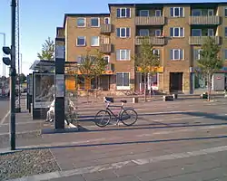 Hasle Torv, the central square of Hasle.