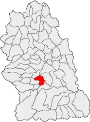 Location in Hunedoara County