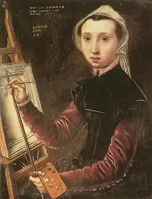 Caterina van Hemessen, Self-portrait 1548