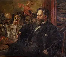 Portrait of James Ensor (1907), oil on canvas, Mu.ZEE, Ostend