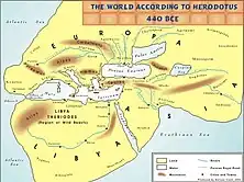 Image 5The world according to Herodotus, 440 BC (from History of cartography)